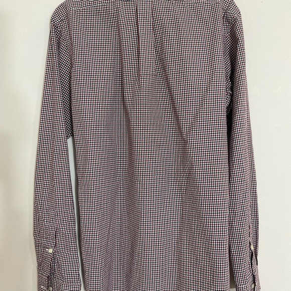 Ralph Lauren Blue Label Shirt Mens Medium Slim Fit Gingham Pony Long Sleeve - Picture 3 of 8